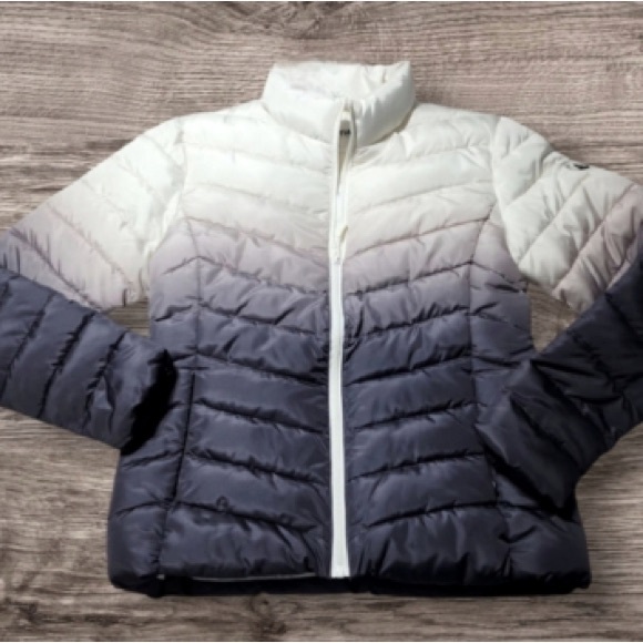 Other - Stylish Kids Ombre Puffer Jacket - Navy and White
